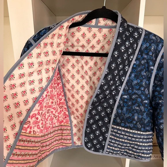 Reversible Floral Quilted Jacket - Picture 5 of 7